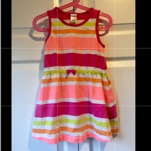Gymboree stripes size 4 cotton tank dress w/bow